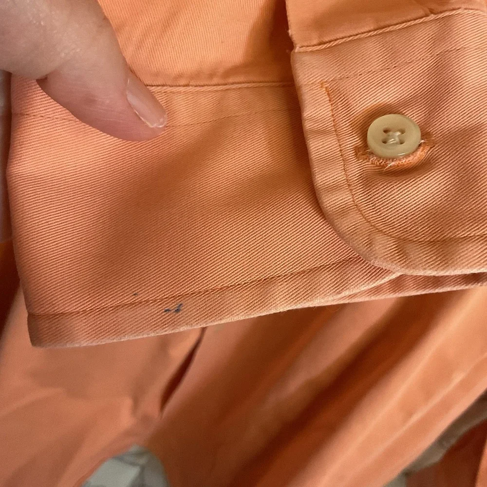 Men's Ralph Lauren Peach Long Sleeve Button‎ Up Size XLarge